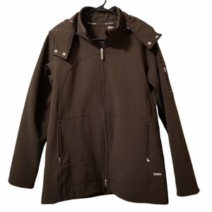 One tooth brown fall jacket